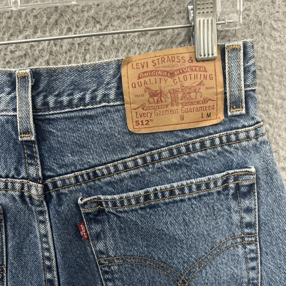 Vintage Levis Jeans Womens 10 Blue Denim 512 Slim Tapered Cotton Red Tab Y2K